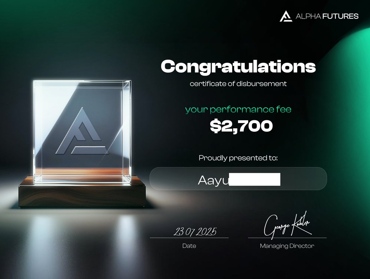 TraderYush's tweet image. one of the most underrated firms out there, @Alpha_Futures_ released zero accounts last week that allows you to get funded and trade funded account the same day. In just 5 days I turned $477.6 investment into $8100
