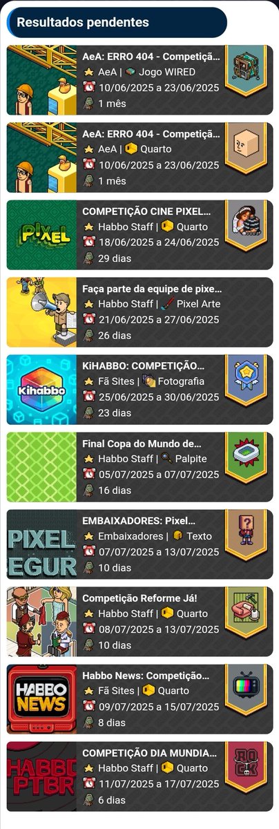 Ei, <a href="/HabboPTBR/">Habbo PT/BR</a> liberem resultados! Se os Staffs já voltaram das férias da para liberar! São 10 resultados pendentes. <a href="/SulakeMorgana/">Morgana</a> #Habbo