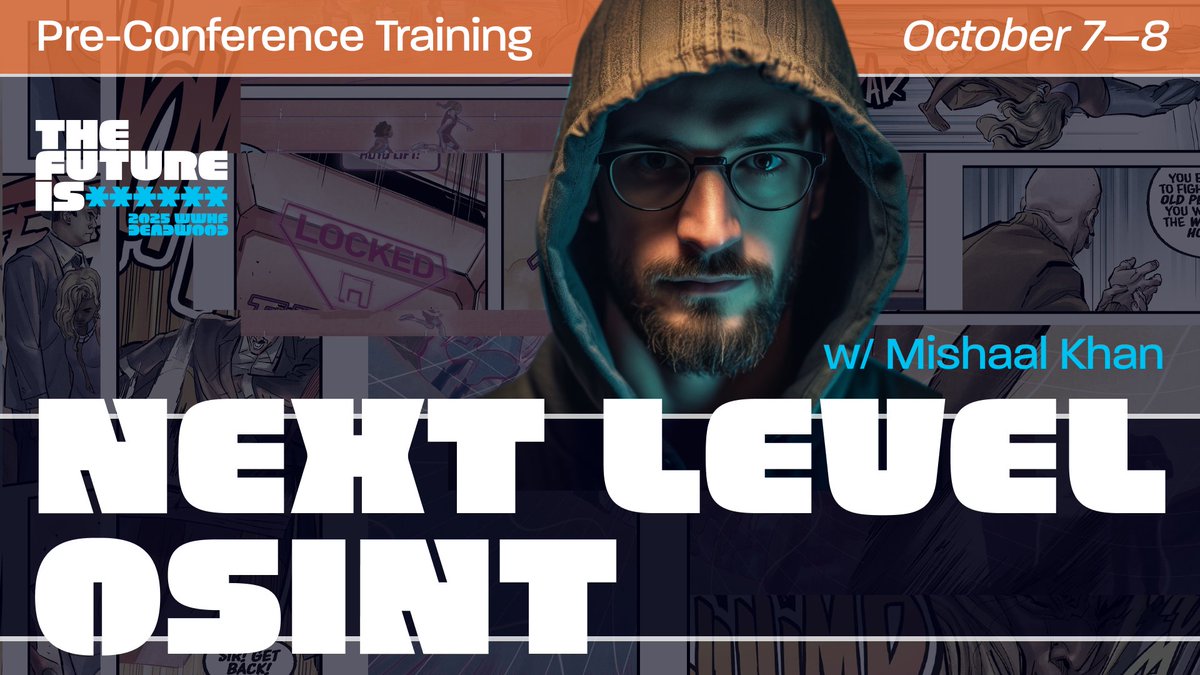 WWHackinFest's tweet image. Excited to have @mish3alkhan at this year's Wild West Hackin’ Fest in Deadwood! Join us to learn about Next Level Osint techniques that you can use in your investigative routine. Don’t miss this chance! For info and registration, click here! wildwesthackinfest.com/register-for-w…