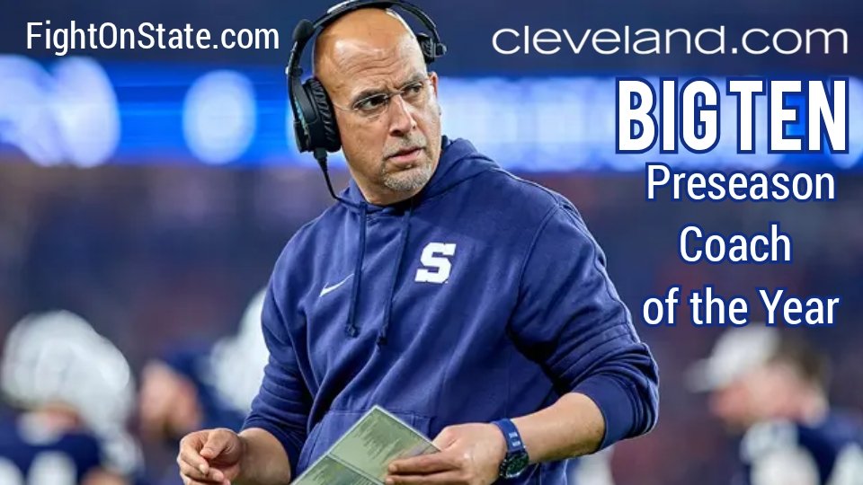 FightOnState's tweet image. CJF gets B1G media honor.