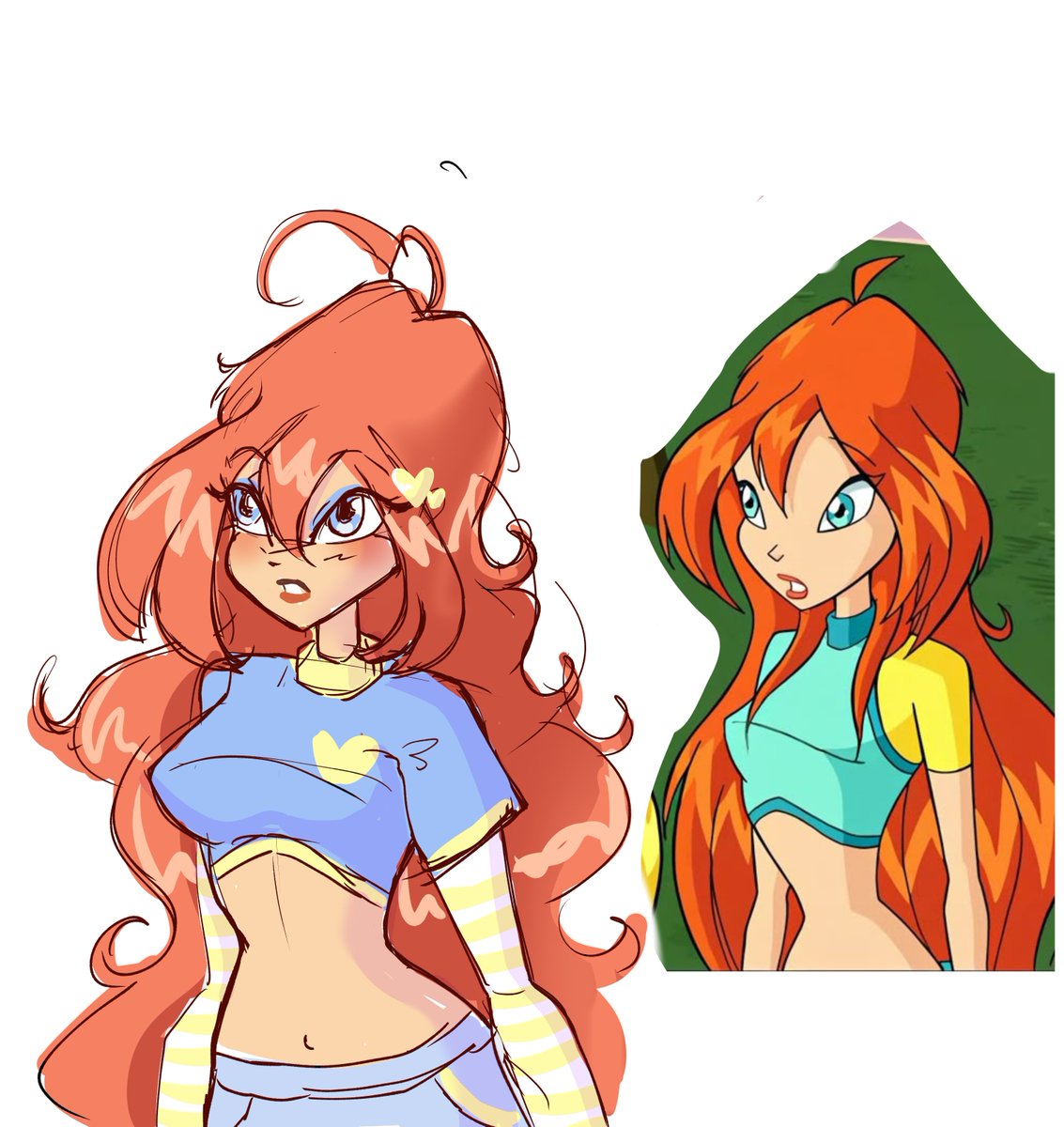 jazzykurl's tweet image. Quick Bloom redraw, mostly cause I didn't have access to the internet for a bit #winxclub #winx