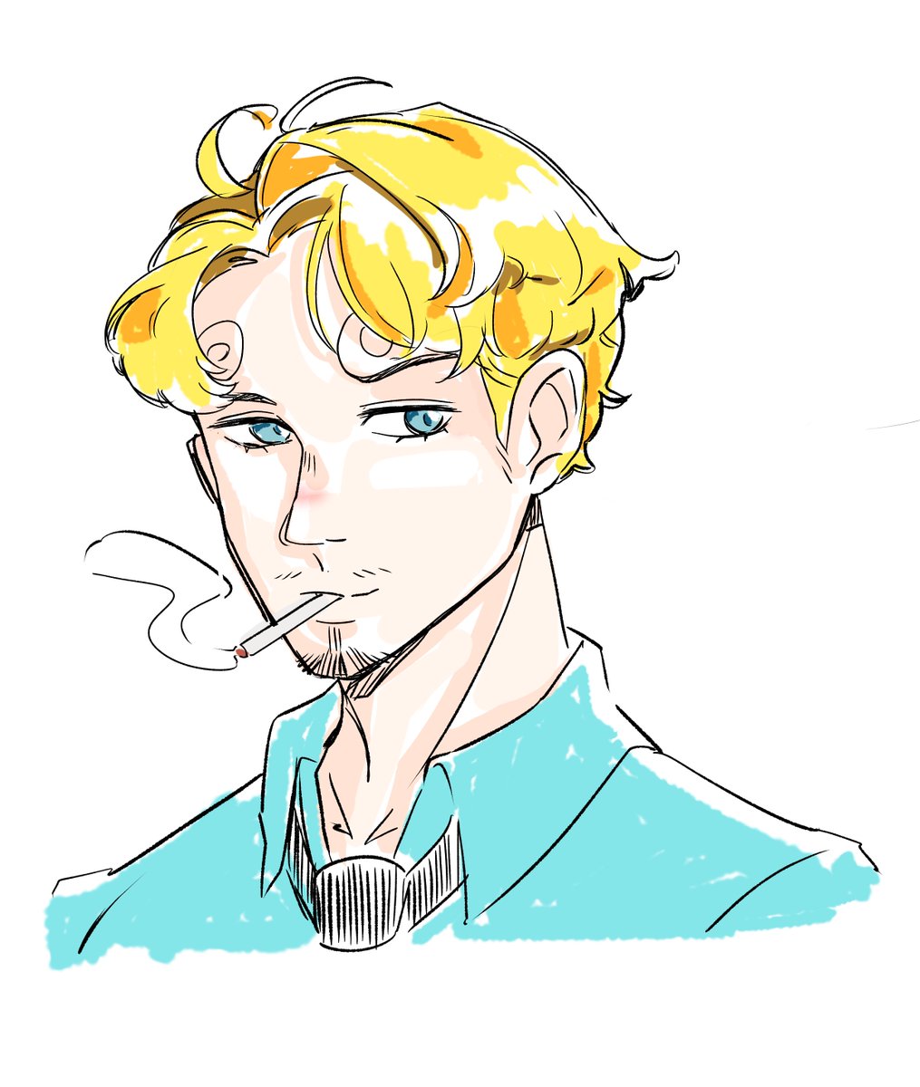 reverzaart2's tweet image. Short haired Sanji since I saw a lot of drawings!