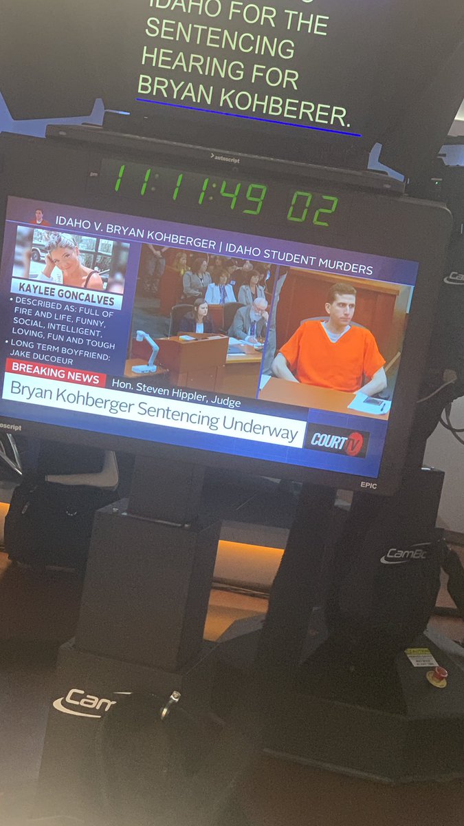 Prosecution presenting now: court.tv/live
#KohbergerSentencing