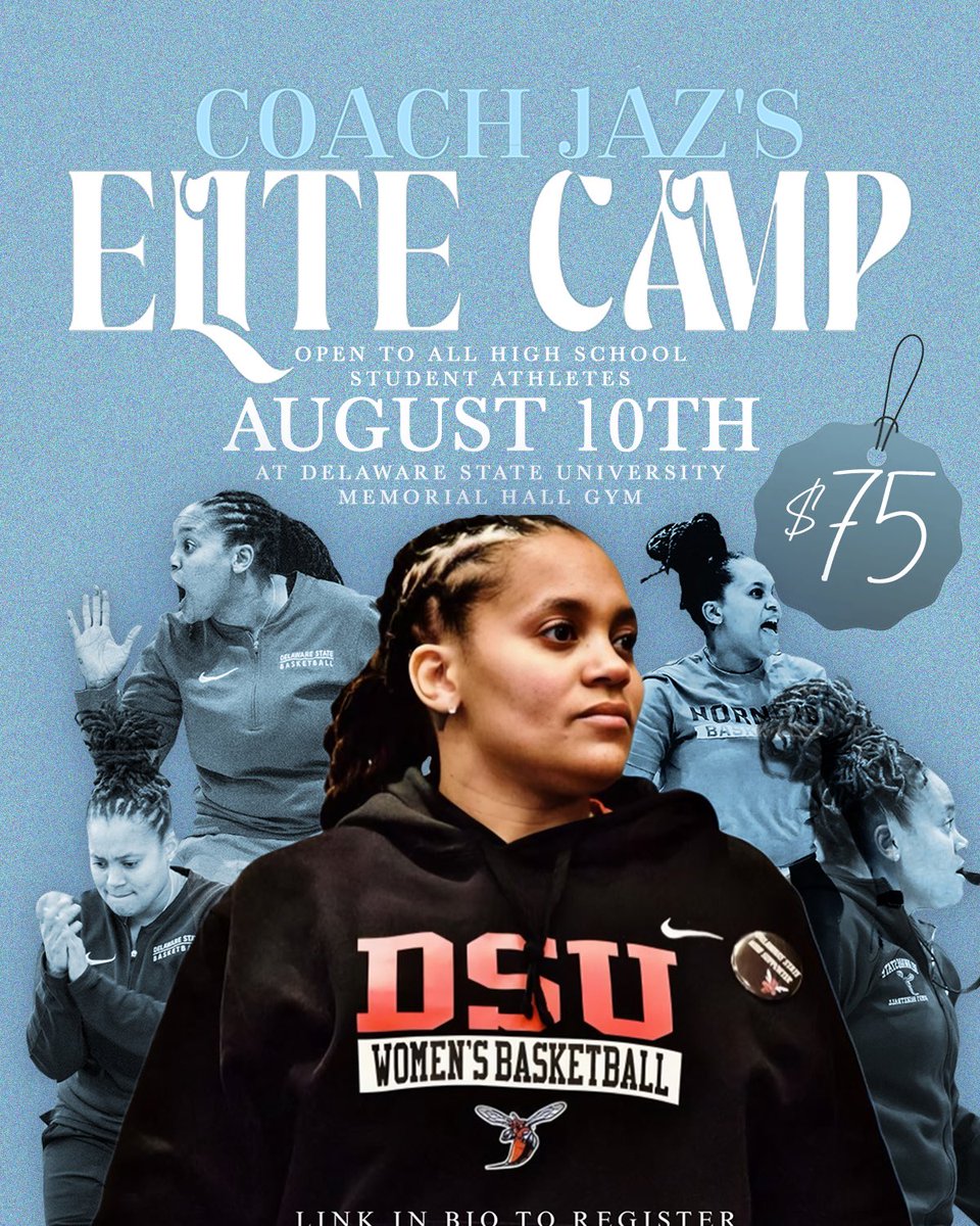 If you’re reading this, it’s not too late.
Coach Jaz’s Elite Camp (Aug 10) is around the corner!
Don’t wait to lock in your spot.
Link in bio to register today!
#EGO 
#GO
#DSUWBB