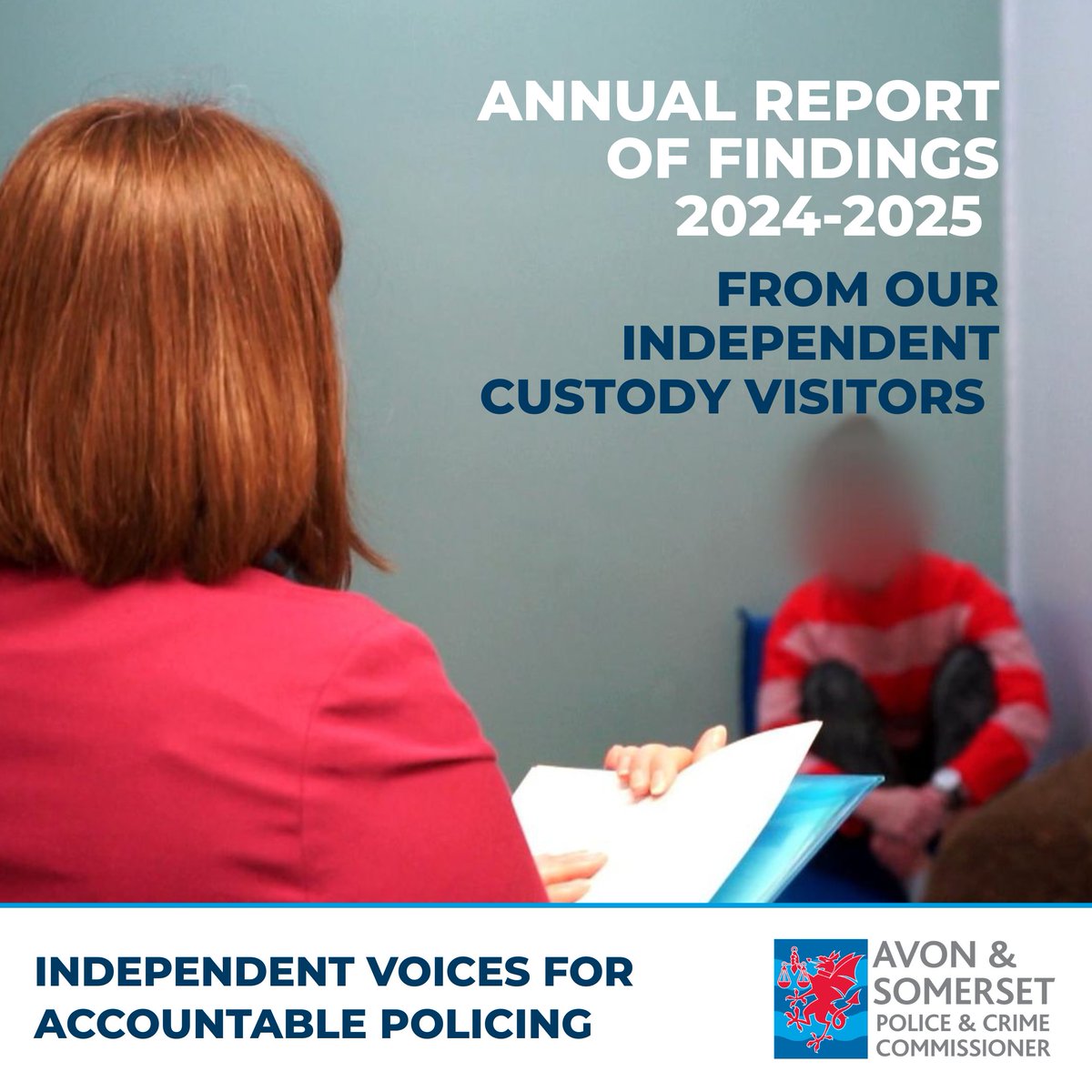 AandSPCC's tweet image. Our Independent Custody Visitors Scheme have released their annual report of findings 2024-2025. They provide scrutiny of @ASPolice to make sure those detained in custody are being treated fairly and in accordance with the Police and Criminal Evidence Act: orlo.uk/vPRLb