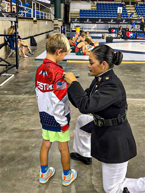 The Marine Corps Recruiting Command and USA Wrestling host the Junior National Wrestling Championships in Fargo, North Dakota. (Courtesy photos by Tony Rotundo and Marine Corps Recruiting Command)

#MCRC #USAW #Marines # #Recruiting #Partnerships