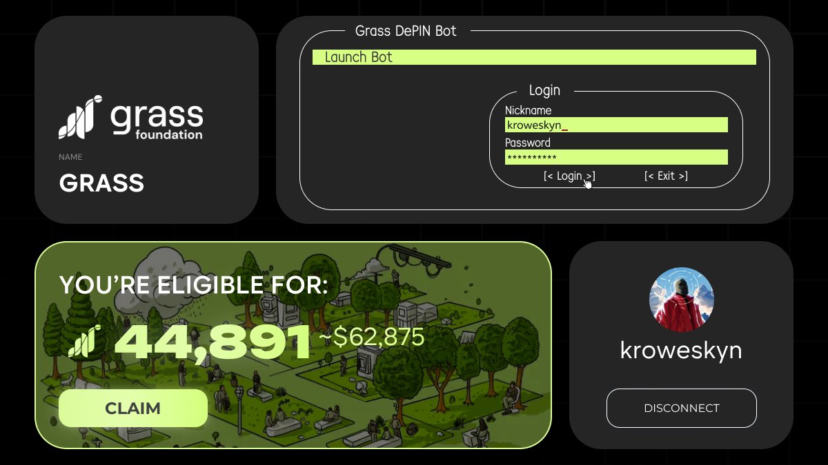 kroweskynx's tweet image. NEW GROK3 GRASS BOT on your phone is real money printer
$62.8k profits in just 4 days. Anyone can do this.
No coding skills needed. Here's how to do it 👇🧵