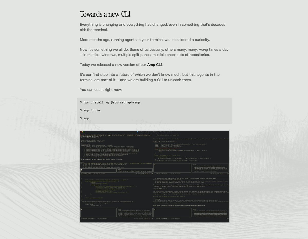 Time to update your Amp CLI