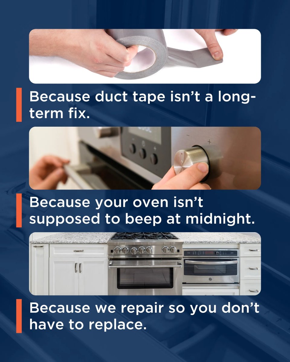 MrAppliance's tweet image. We’re here to fix the weird, the loud, and the just-not-right, so you don’t have to stress about it. Visit mrappliance.com today!

#MrAppliance #Neighborly #RepairDontReplace #RealFixesNotQuickFixes #HomeApplianceHelp