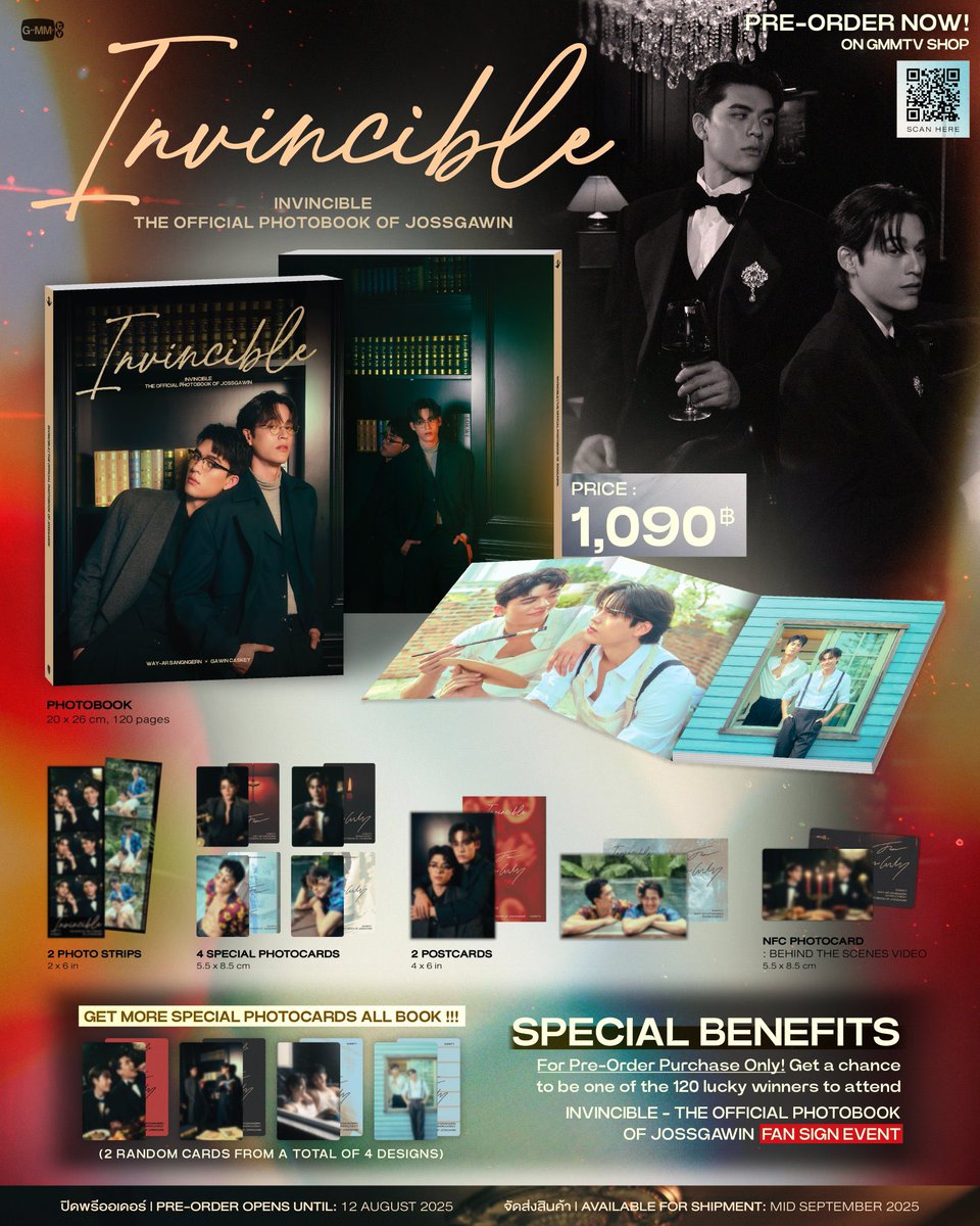 Waterlily555_'s tweet image. INVINCIBLE | THE OFFICIAL PHOTOBOOK OF JOSSGAWIN
ご予約受付中😊
1冊10,500円送料込み✈️
ご購入希望の方はLINEまで🙏
連絡先はプロフからご確認頂けます。
#INVINCIBLExJossGawin
#JossGawin #จอสกวิน
#GMMTV