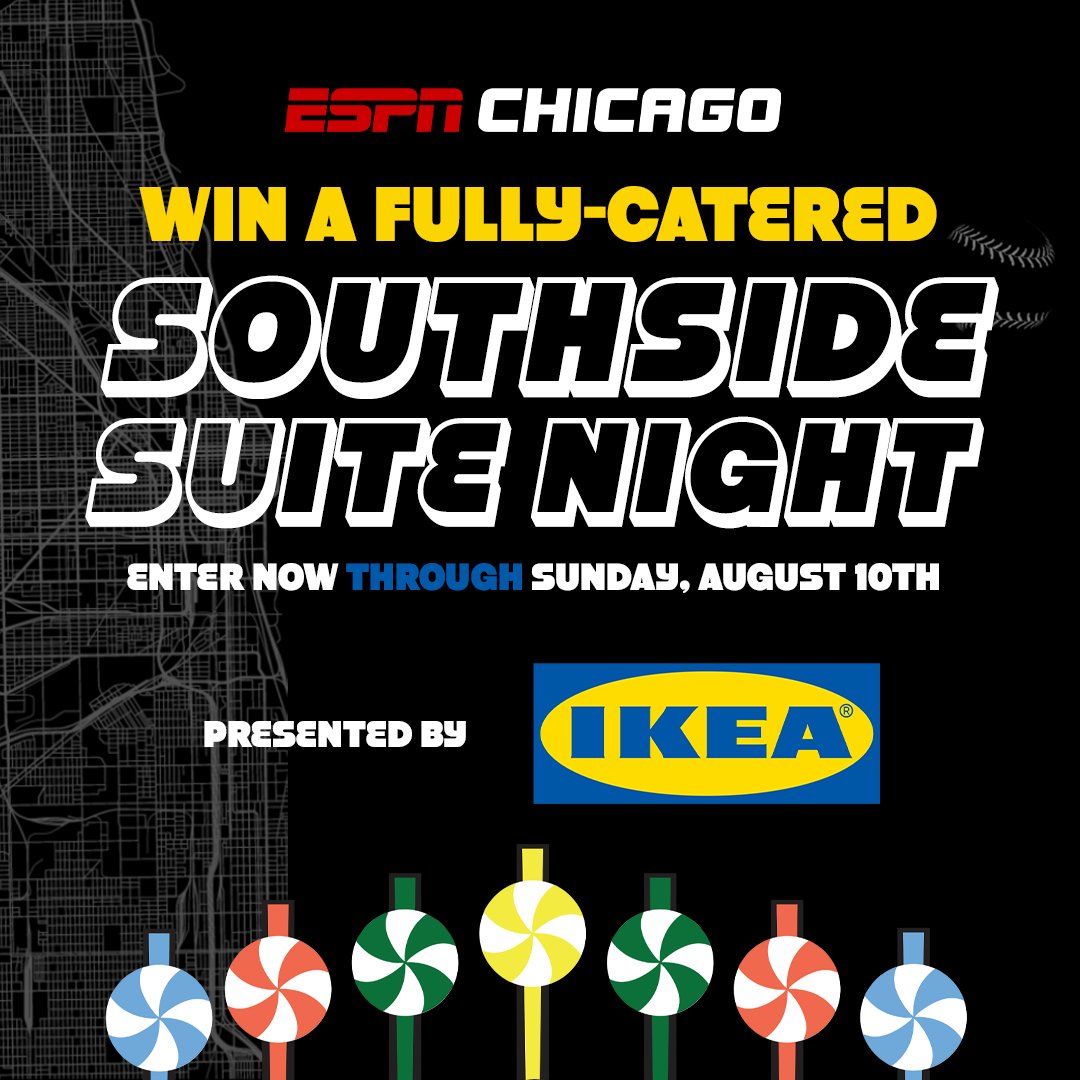 ESPN1000's tweet image. Who wants a chance at winning a fully-catered suite on the Southside with you and your favorite people? ⚾
@IKEA is giving this fully-catered suite away and you can enter for a chance to win here: goodkarmabrands.com/blog/southside…