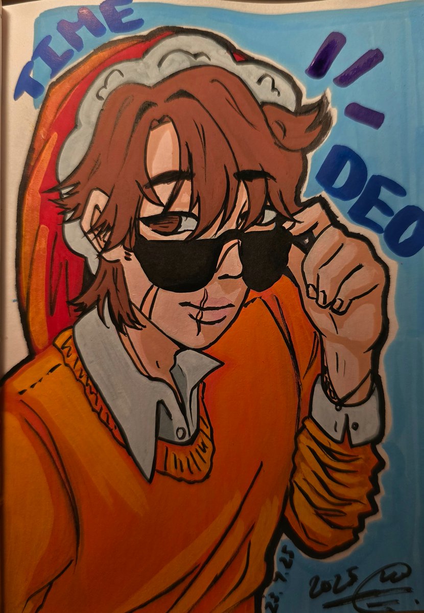 Timedeo fanart again
Acrylic markers are real nice ngl

#timedeofanart #timedeo