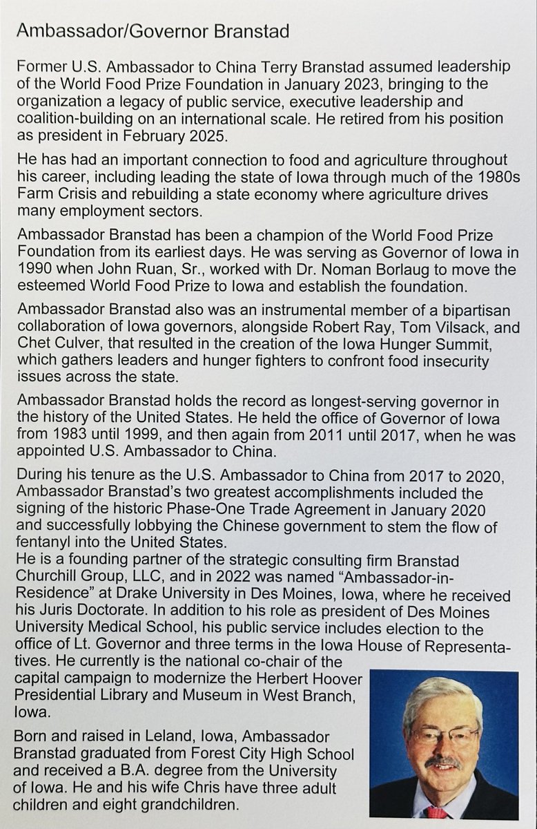toddjacobus's tweet image. Grateful to Governor Terry Branstad, former U.S.Ambassador to China, for visiting Iowa Veterans Home and sharing message with Veterans, their spouses and our staff. #Grateful #IowaVeterans