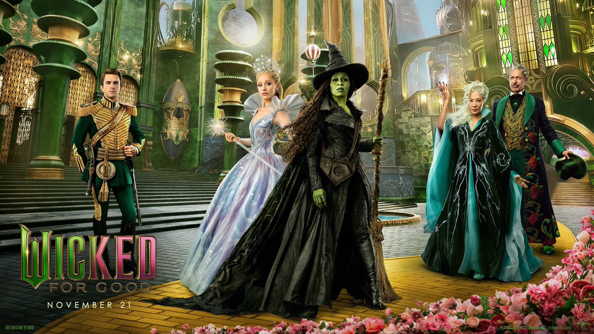 wicked_updates's tweet image. Wicked Wednesday have begun!
Starting with an all new banner for ‘WICKED: For Good’