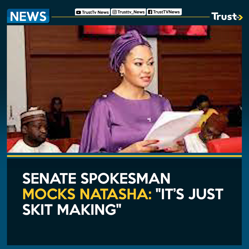 Senate spokesman Yemi Adaramodu has dismissed Senator Natasha Akpoti-Uduaghan’s attempt to resume plenary as “skit making.”

Read more on: trusttv.com/senate-spokesm…