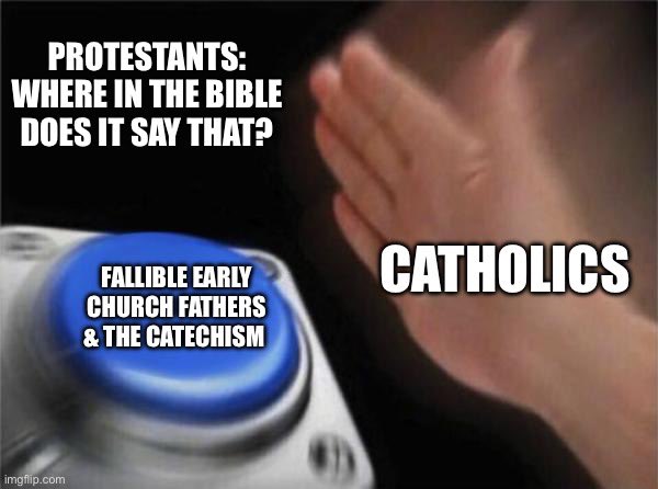 patisfaction34's tweet image. Jabbing at the Catholics ever so slightly this morning, just for laughs, no hard feelings. #protestant #catholic #justforlaughs