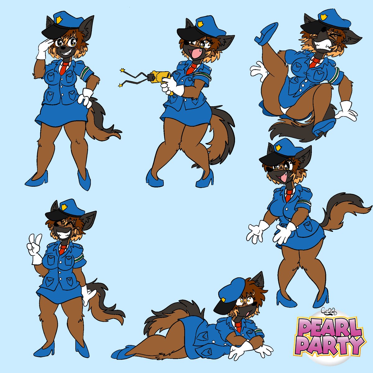 evilmeefa's tweet image. I put together the sprites I made of traffic officer Brandy for Yasha’s mod