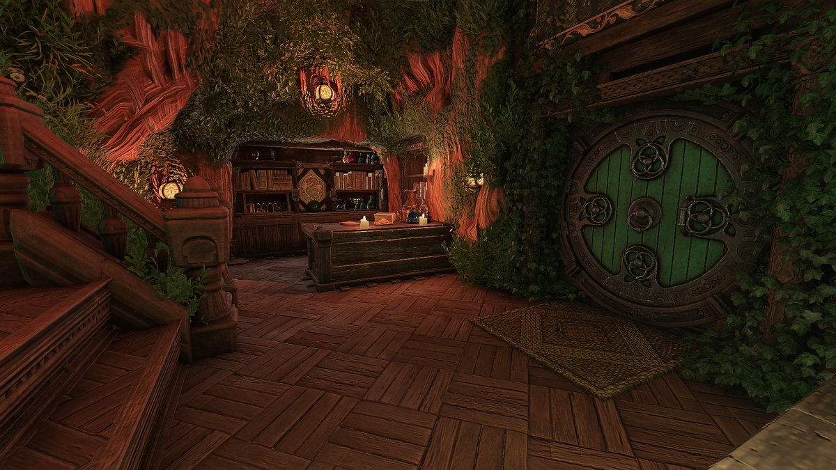 KeenGamesStudio's tweet image. This cozy treehouse entrance by paps2k caught our eye! What do you think hides behind these doors? 👀🌳