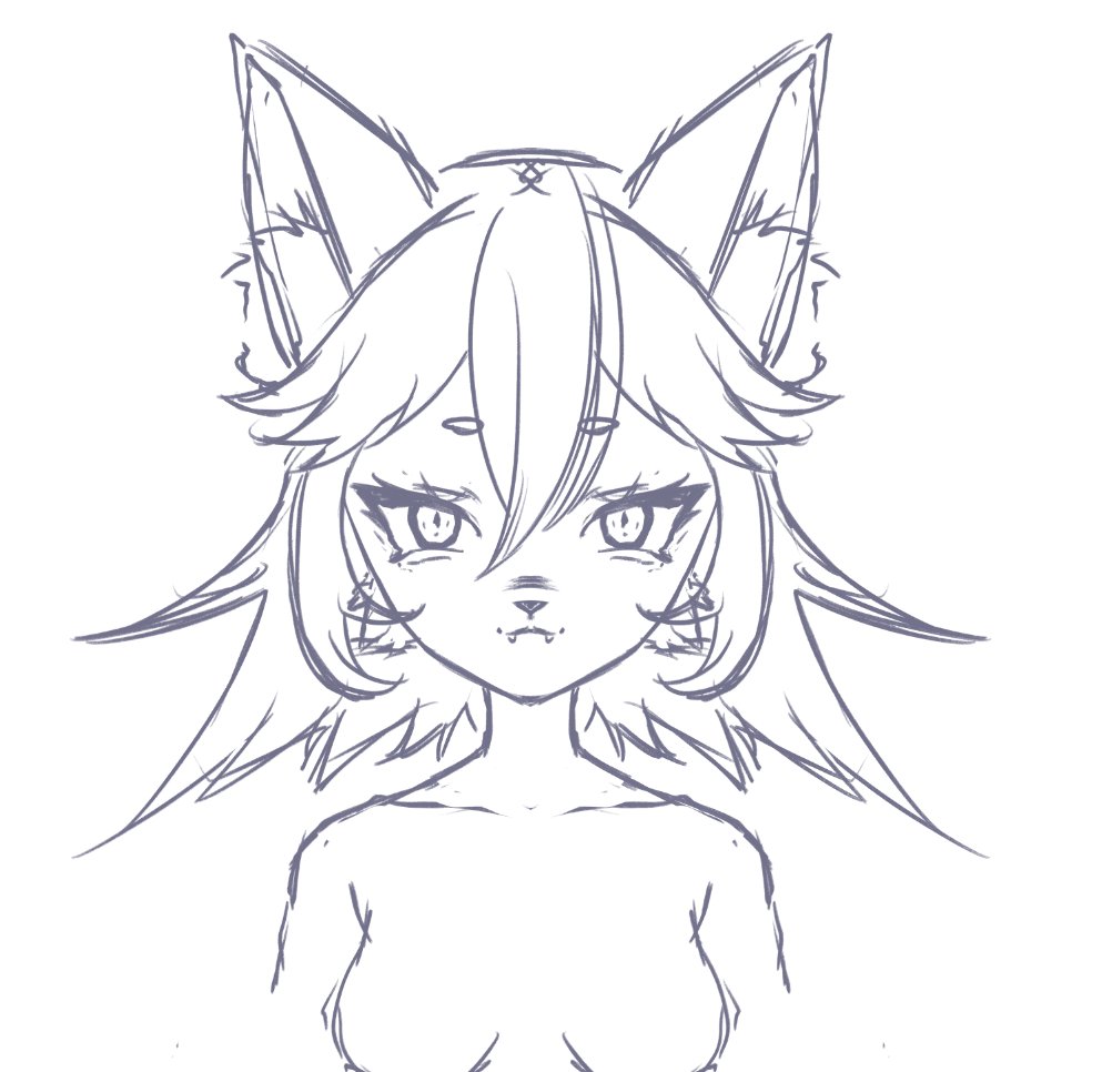 Feniri_'s tweet image. Trying something new #WIP