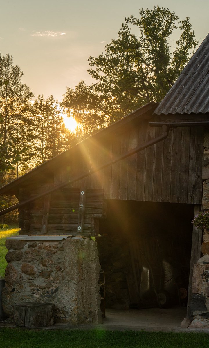 Saimniecības glamūrs - šķūnīts zelta stundā.
 #sonyalpha