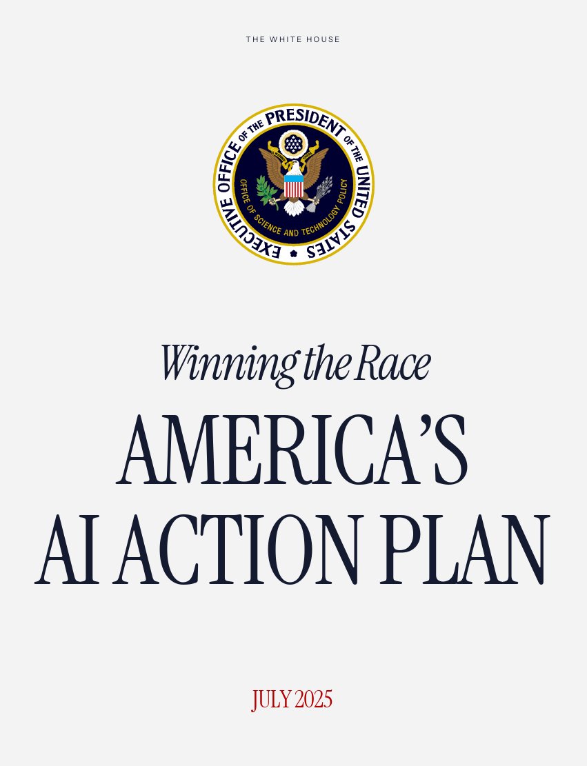 Ryan Fedasiuk (@ryanfedasiuk) on Twitter photo 🇺🇸 The <a href="/WhiteHouse/">The White House</a> has just released its "AI Action Plan" — possibly its most impactful strategy yet.
After years spent watching DC fumble tech policy, this document is different.
It reads like it was written by people who understand both the technology and the stakes.
🧵 🇺🇸 The <a href="/WhiteHouse/">The White House</a> has just released its "AI Action Plan" — possibly its most impactful strategy yet.
After years spent watching DC fumble tech policy, this document is different.
It reads like it was written by people who understand both the technology and the stakes.
🧵
