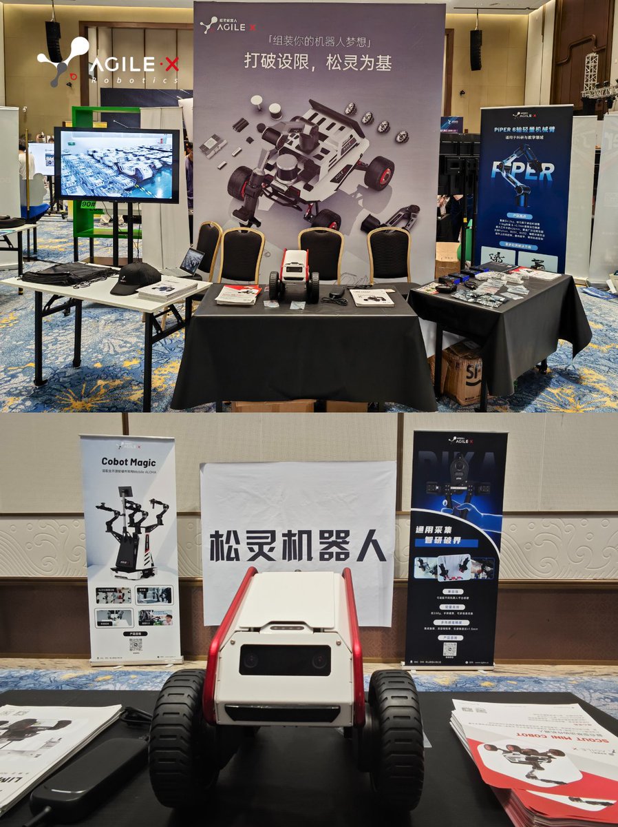 AgilexRobotics's tweet image. 🔥From sparks to robots.@adventurex_plan
AgileX Robotics lands at #AdventureX2025 as an official sponsor!Try our full-stack kits:🔧  PiPER Arm |  🚗  Scout Mini |  🤖  LIMO📍  Booth 13, Hangzhou |  🗓  July 23-27 Hands-on. Free. Let’s build!#AgileXRobotics #Hackathon #Robotics
