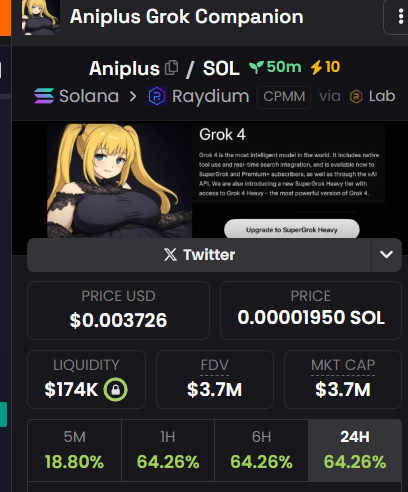 0x8i11i0n's tweet image. LOL this CA starting at Ev6g is a scam that copied and stole, my generation, and my banner. 

The real ANI+ that @techdevnotes mentioned is this ca:
D1PkDLQ2pBRKCaWwiMt3HnYV1jA6MUxt5dFxU4DBbonk

I literally made the banner within my gmail powerpoint, launched and bought 150M…