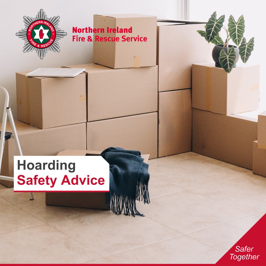 NIFRSOFFICIAL's tweet image. If you store large amounts of possessions in your home, stay safe by following our advice:
🚭Don’t leave smoking materials & candles unattended
🔥Keep the area around the cooker & heaters clear
🚪Ensure that all internal doors can be closed
🔑Keep your escape route clear