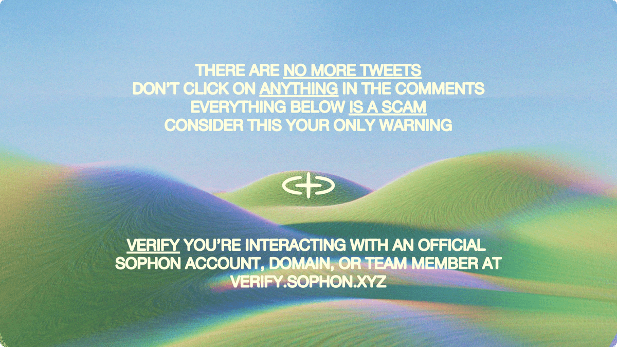 sophon's tweet image. 