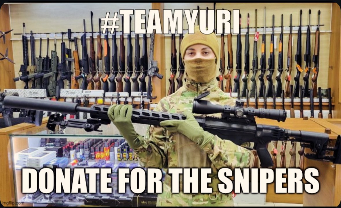 PLEASE chip in and Boostie‼️
#TeamYuriSaysItWithMunitions