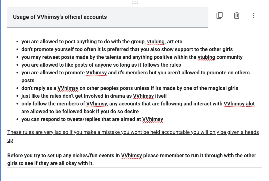 VVhimsyLive's tweet image. the forms have been updated and rules for using VVhimsys official accounts has been made