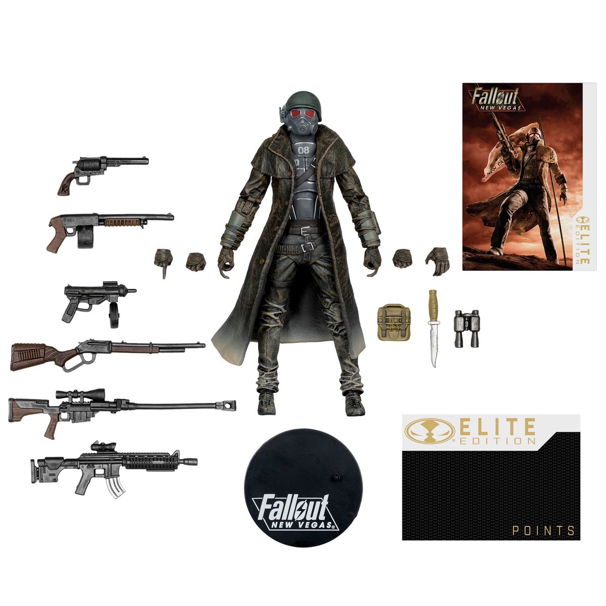 preterniadotcom's tweet image. Official product photography of the McFarlane Toys Elite Edition Fallout New Vegas NCR Ranger, preorders go up in about a half hour.