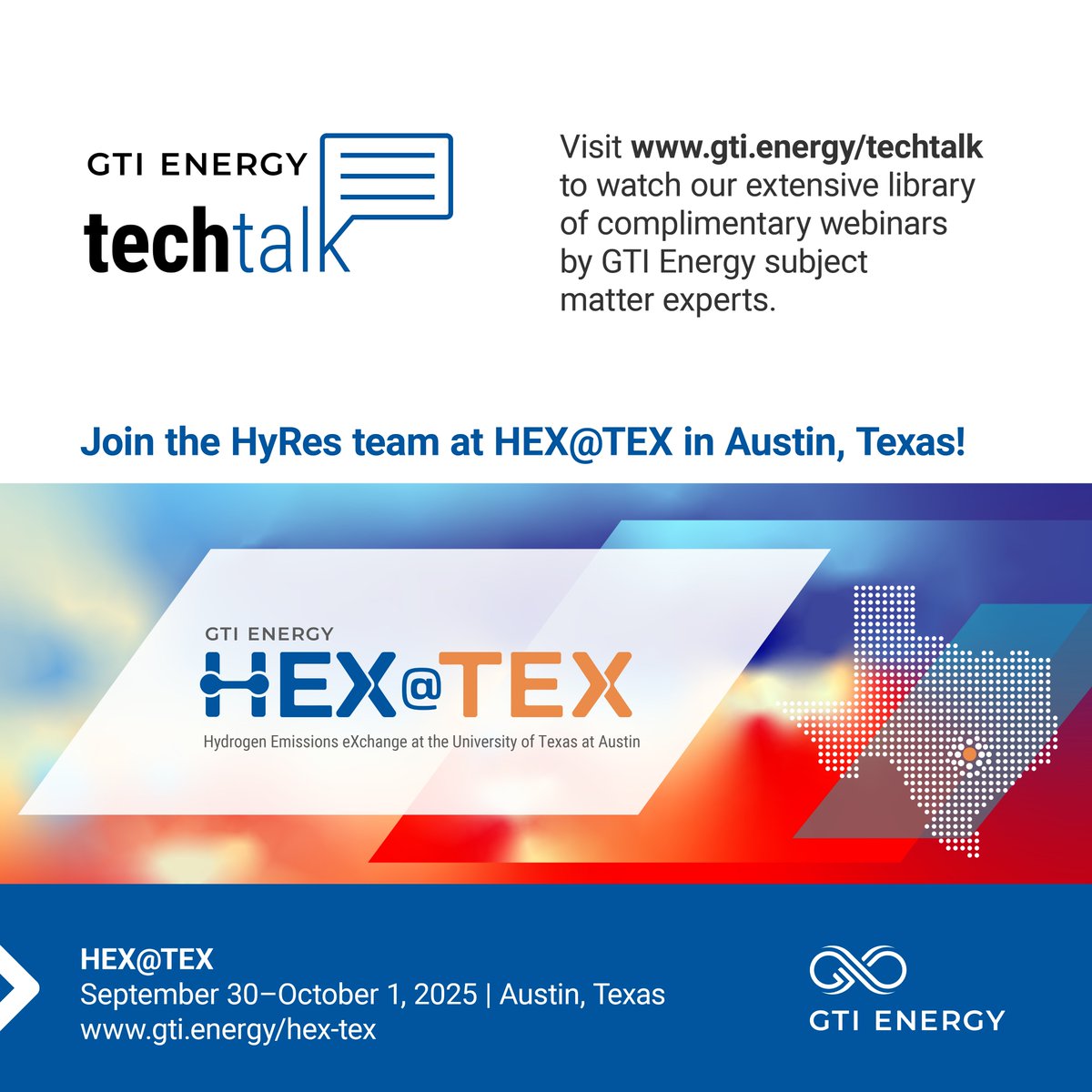 gti_energy's tweet image. Hydrogen’s role in future energy systems is growing, but understanding its emissions profile is essential. Learn more from our HyRes initiative’s Tech Talk: vimeo.com/showcase/74375…
Join us at HEX@TEX for deeper discussions from Sep.30-Oct.1: gti.energy/hex-tex/
#Hydrogen