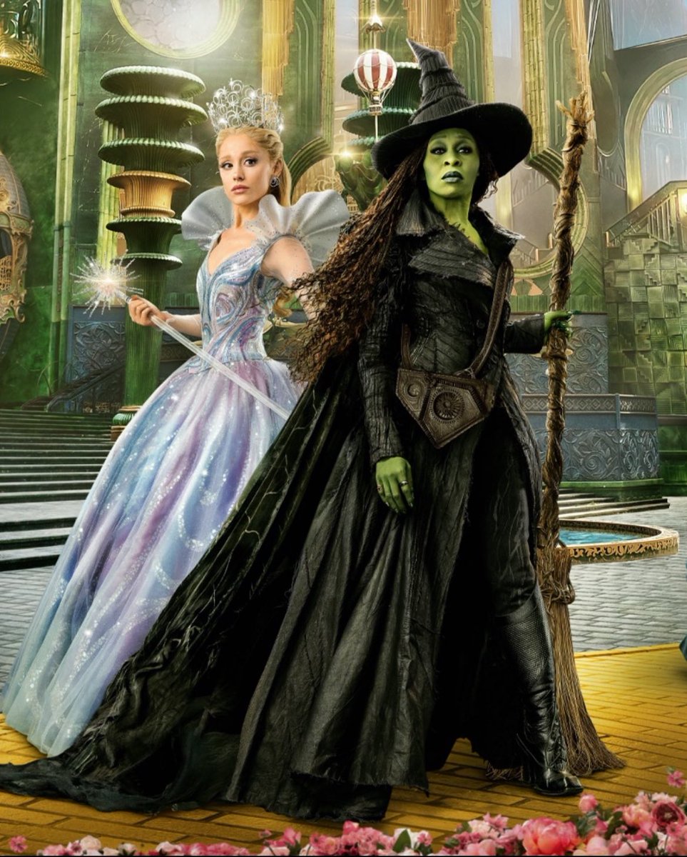 TheFameVault's tweet image. Ariana Grande & Cynthia Erivo stun in new photo for “Wicked: For Good”