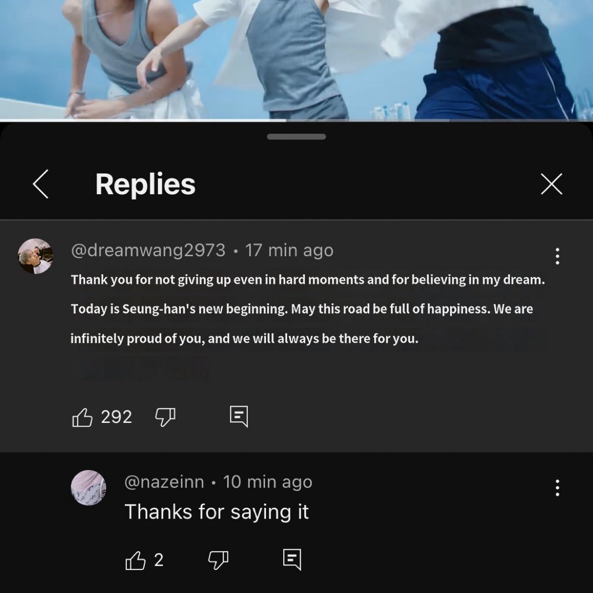 this comment under heavenly blue…

seunghan, you are so loved🤍