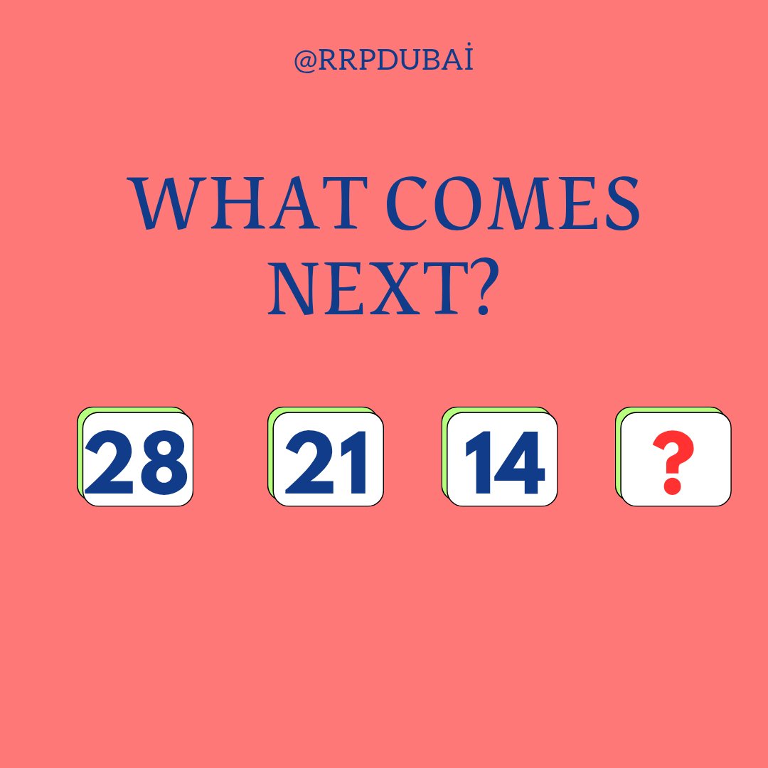 spotlite07's tweet image. What comes next ?

#BrainBuster #TriviaAddict #ChallengeAccepted #QuizMania #TestYourBrain #fypシ