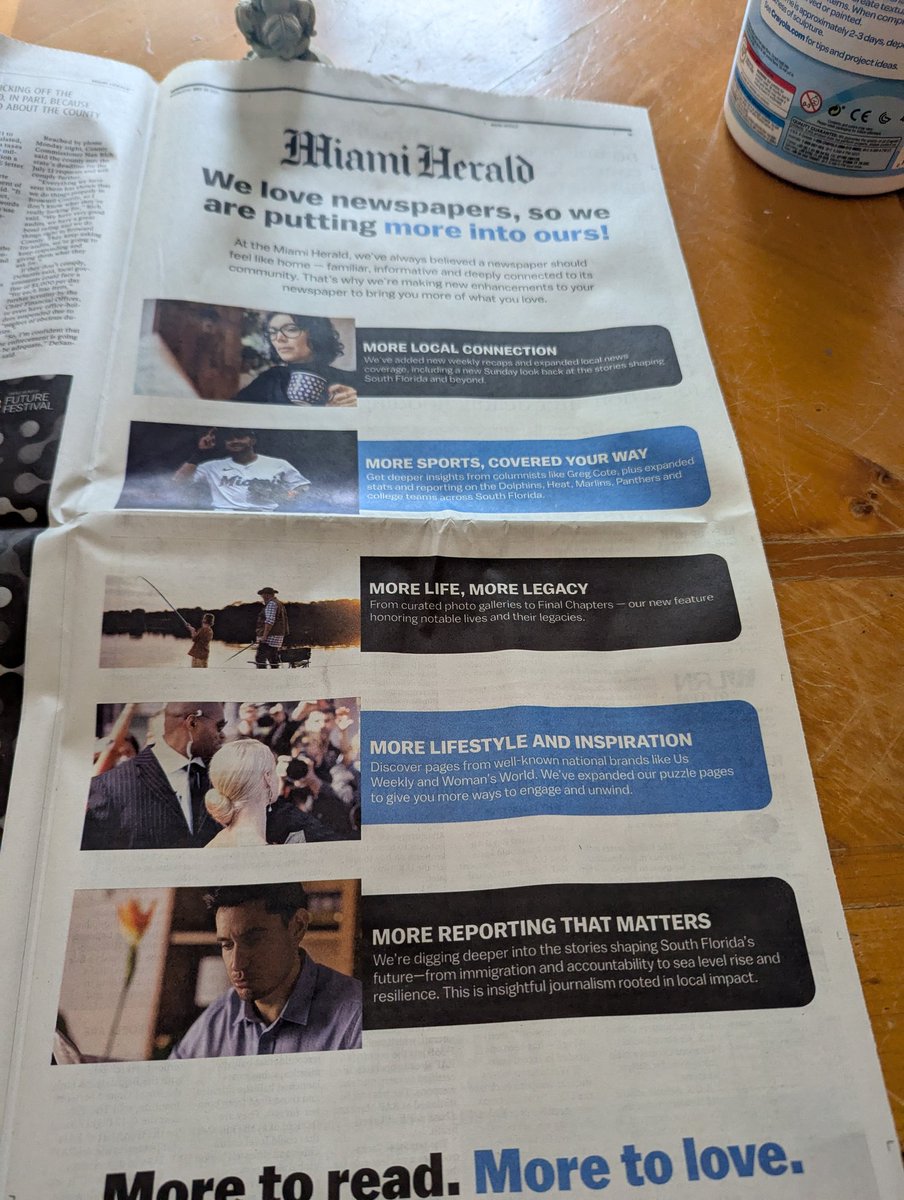 I will always love print! <a href="/MiamiHerald/">Miami Herald</a>