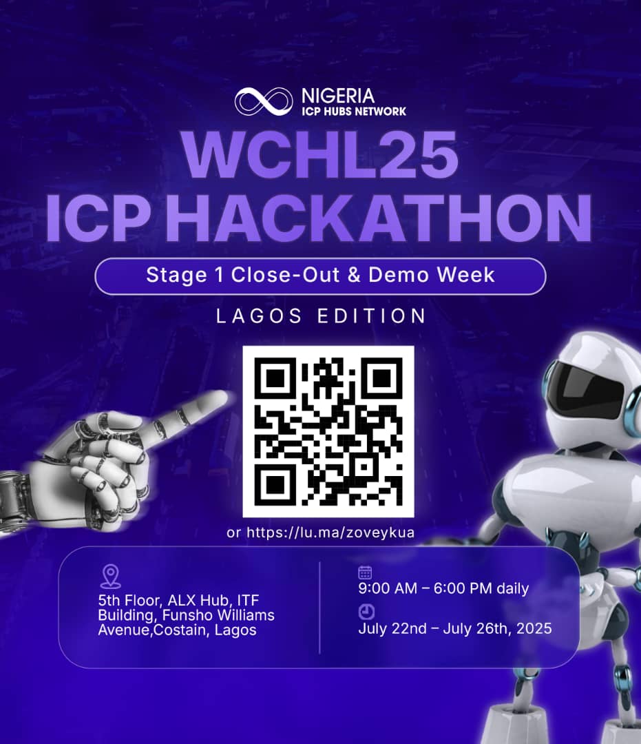 _danieluche's tweet image. Day 2 is upon us!!! 🔥
Give us this day...our daily demo.
Sharpen our pitch. Amplify the innovation.
Let the ideas flow!
#WCHL25 #ICP #ICPHubNigeria #DemoWeek #HackathonEnergy