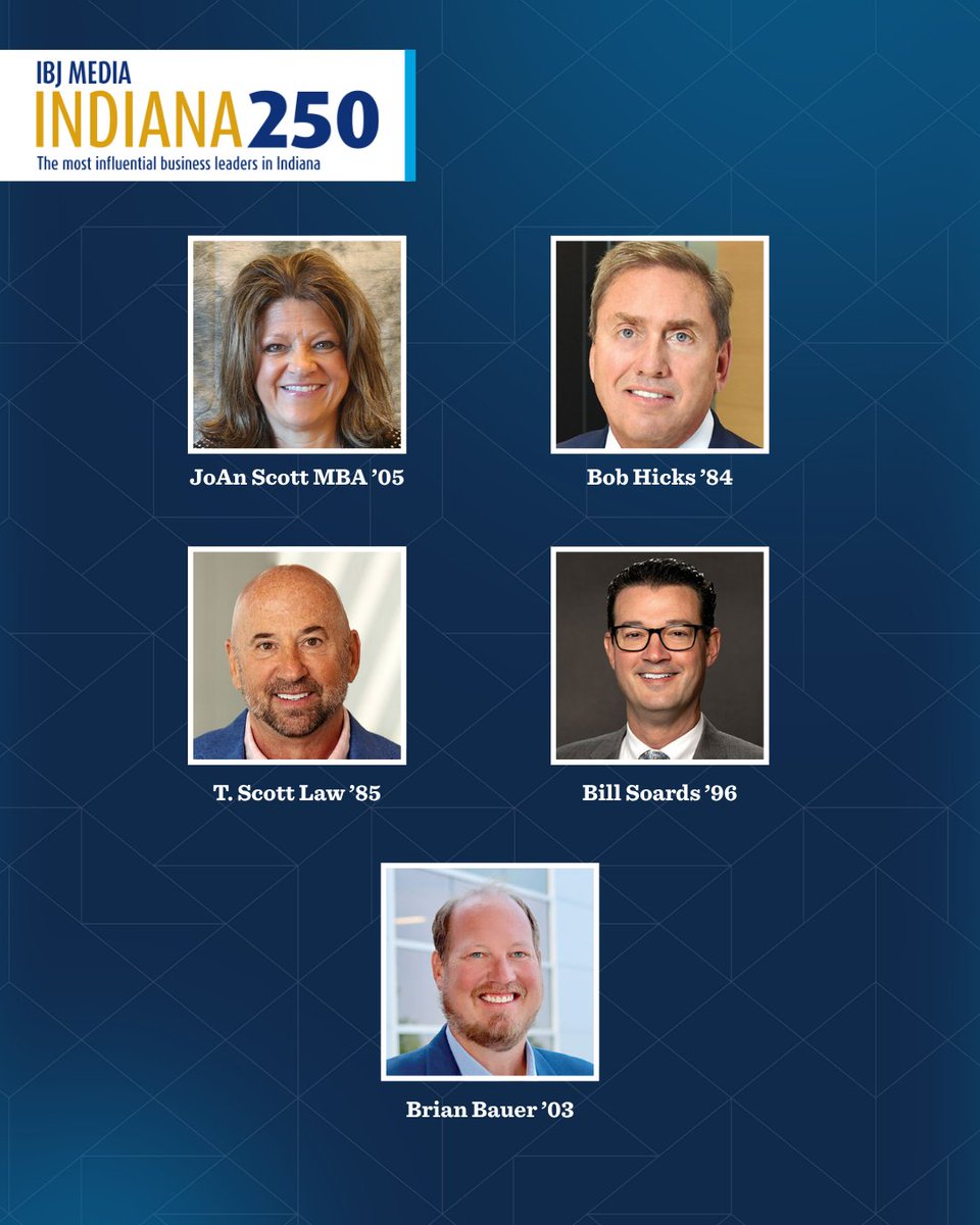 We’re proud to share that President James Danko and several trustees and graduates have been selected for the Indianapolis Business Journal’s Indiana 250 list. This annual list recognizes the state’s most influential and impactful leaders. 👏 bit.ly/3IGcE6p