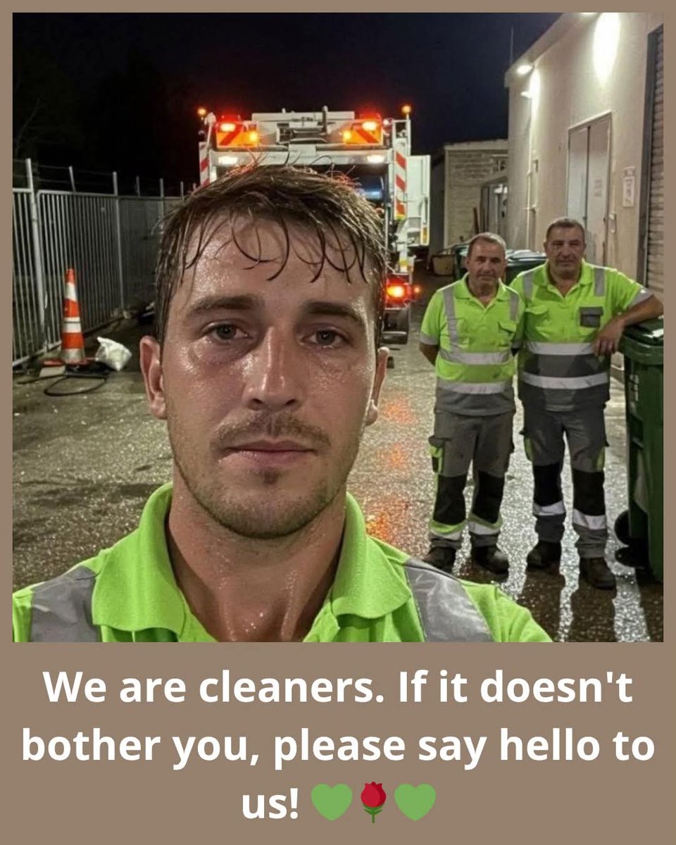 We are cleaners. If you don’t mind, say hello! 🥹🥹🙏🏻