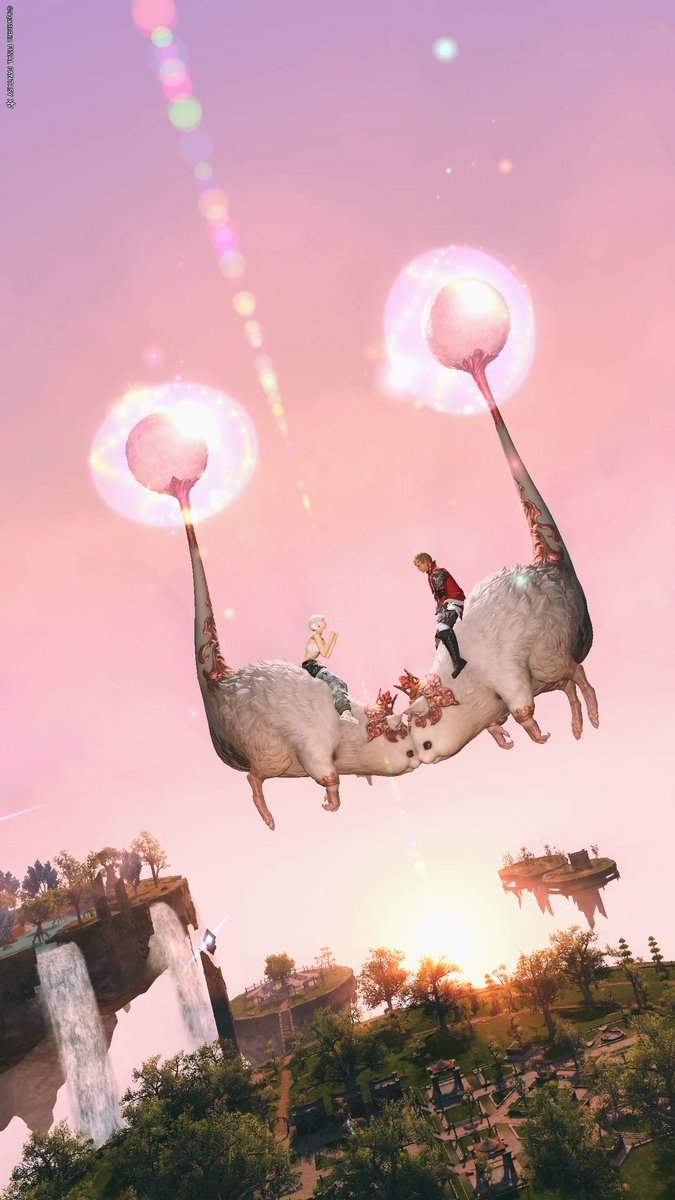 エルピスの空。朝焼けの美しさよ。

そんな感じで。ｵﾔｽﾐﾅｻｲ｡

#FF14SS/#FFXIVScreenshots