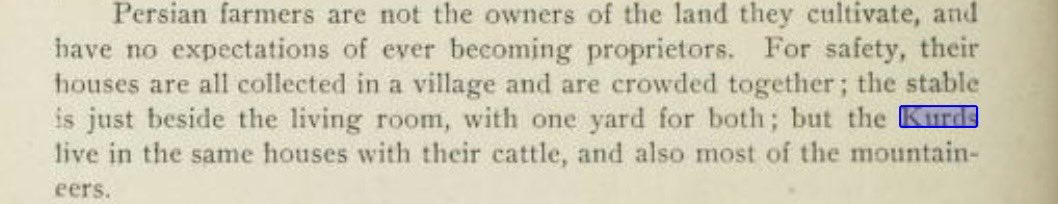 20. Yüzyılın başına ait bir seyahatnamede geçen kürt gözlemi. Bunların ahırlarda hayvanlarla aynı yerde kaldıkları ve dağlı oldukları yazmakta.

#altın #türk #Atatürk