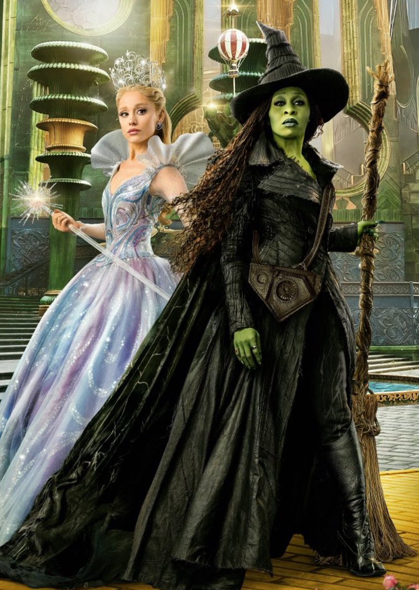 wicked_updates's tweet image. Ariana Grande and Cynthia Erivo for ‘WICKED: For Good’