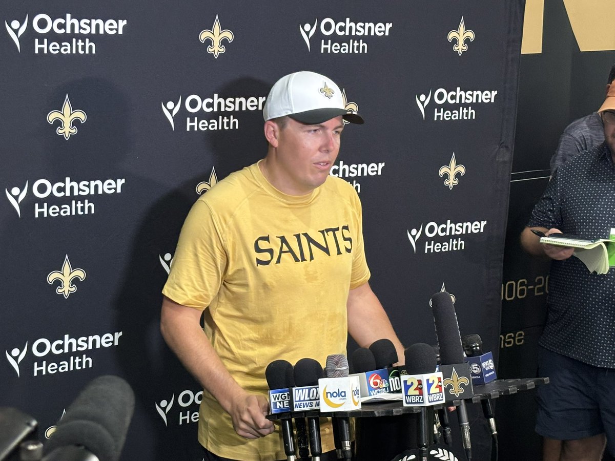 JonSokoloff's tweet image. #Saints HC Kellen Moore on the QBs:
“Spencer (Rattler) took almost all of the first team reps today, Tyler (Shough) will tomorrow”