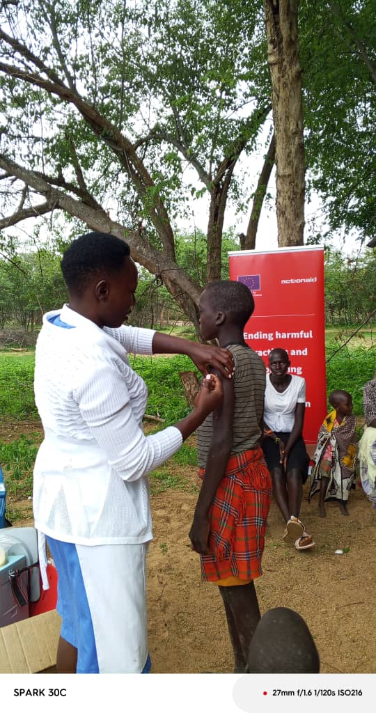 actionaiduganda's tweet image. 👏 Through the @EUinUG funded project to end teenage pregnancy & harmful practices, @actionaiduganda recently reached out to 576 people (incl. 20 PWDs) in Amudat & Nakapiripirit with SRHR services—HIV testing, ANC, STI screening, malaria care & more.