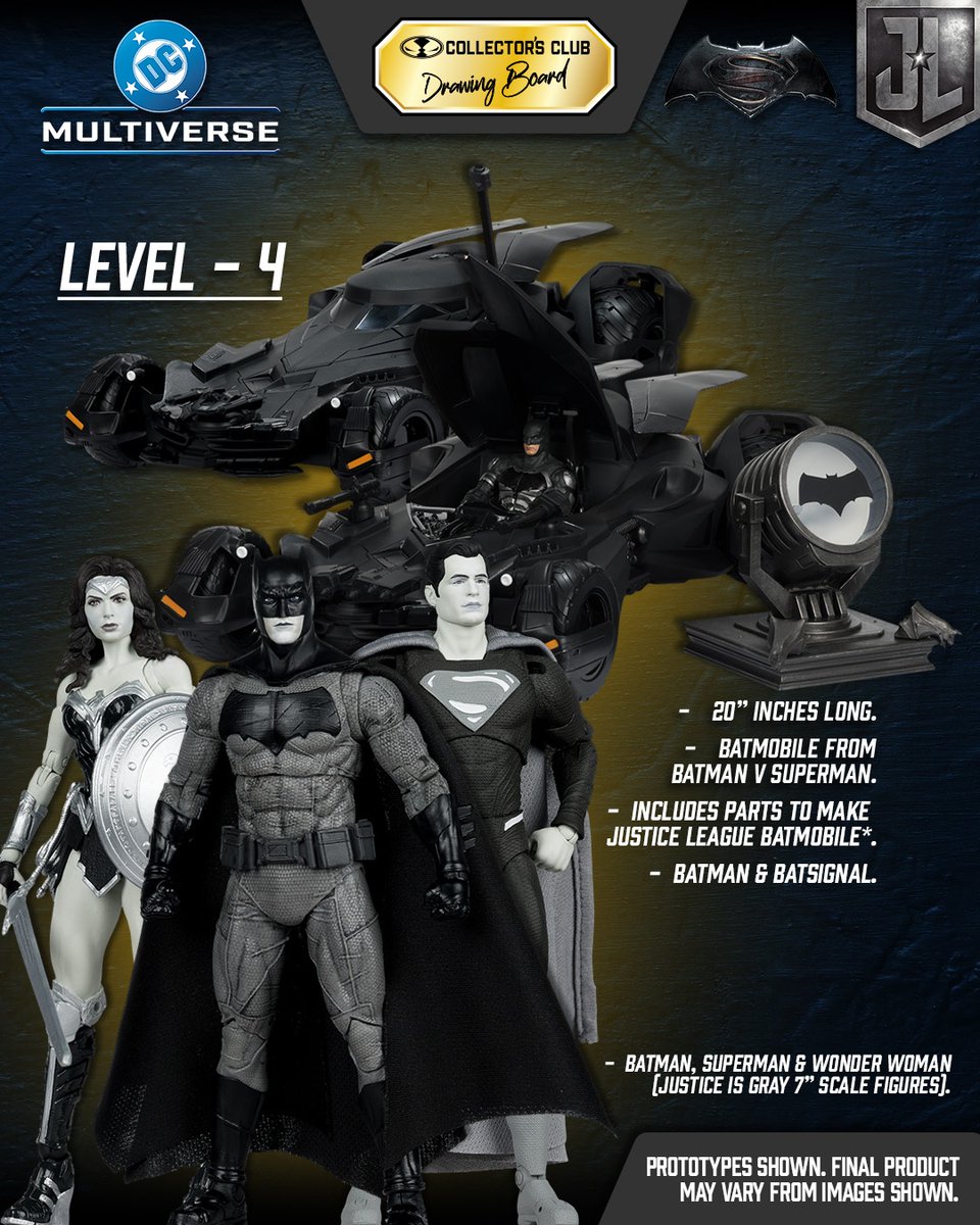 mcfarlanetoys's tweet image. The McFarlane Toys Store Collector's Club Drawing Board crowdfund #4 is LIVE NOW! Click HERE to support the project ➡️ bit.ly/McFarlane-Toys…
#McFarlaneToys #BVS #JusticeLeague #Batmobile #Batman #Superman #WonderWoman #DCComics #DrawingBoard #McFarlaneToysStore #Crowdfund