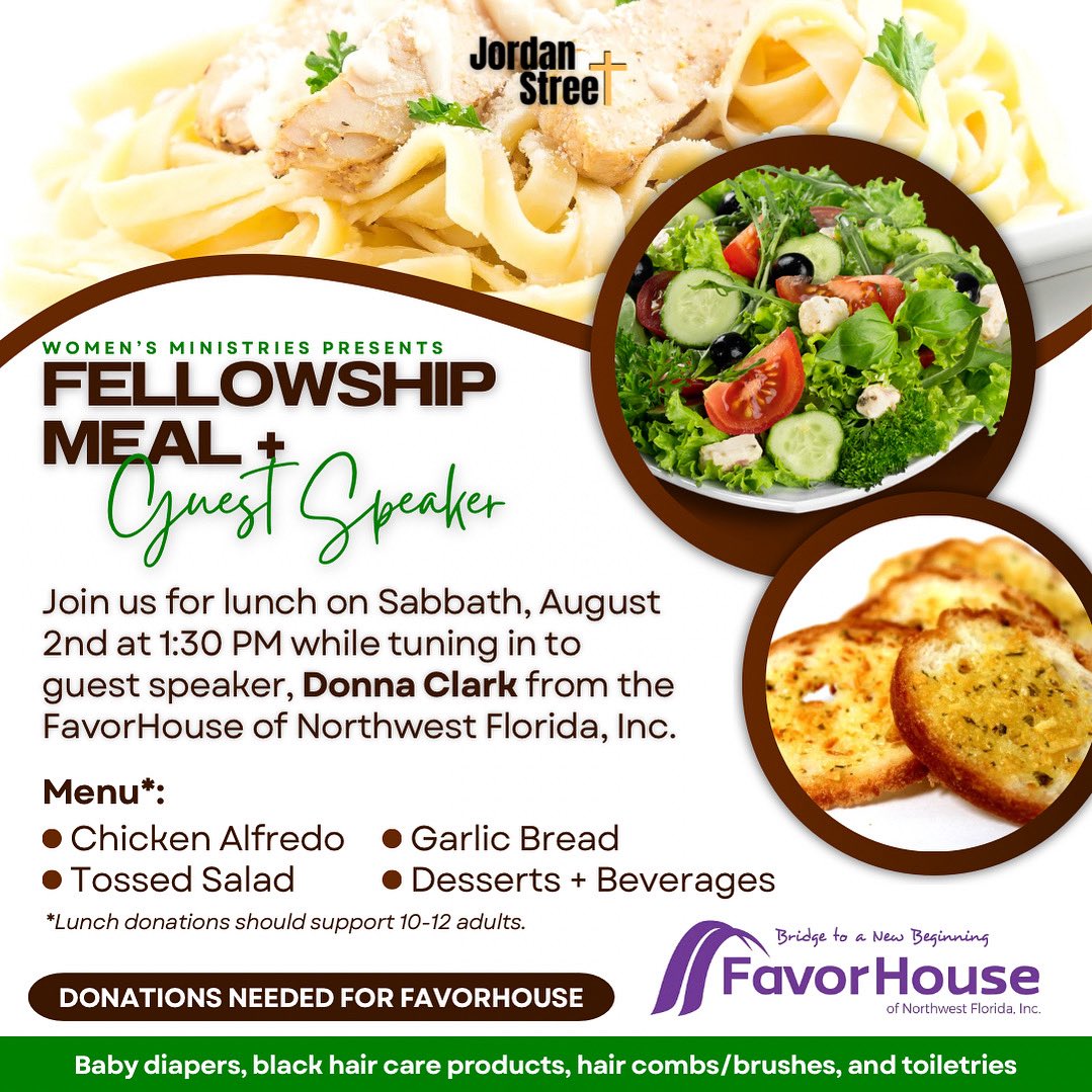 JSSDAC's tweet image. #AdventistPotluck #FellowshipMeal #DomesticViolence #JSSDAC @favorhouse_northwestfl