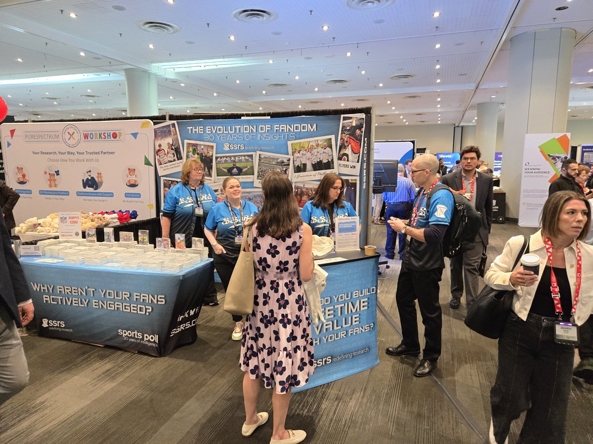 ssrs_research's tweet image. We are LIVE in NYC at the @QuirksMR event! Drop by our booth to meet the team and don't miss our session with @espn at 1:30 today!