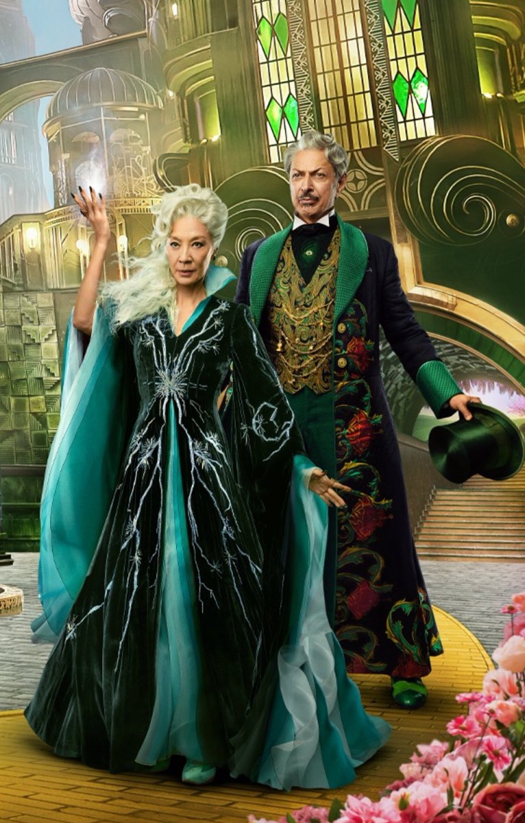 wicked_updates's tweet image. Michelle Yeoh and Jeff Goldblum for ‘WICKED: For Good’