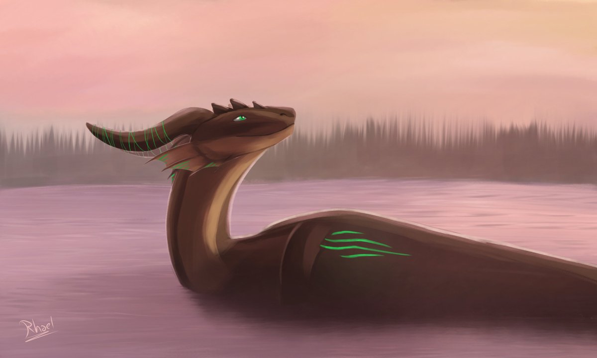 rhaeloth's tweet image. One of the best place to watch a sunset.

Artfight attack for Mondfalke!